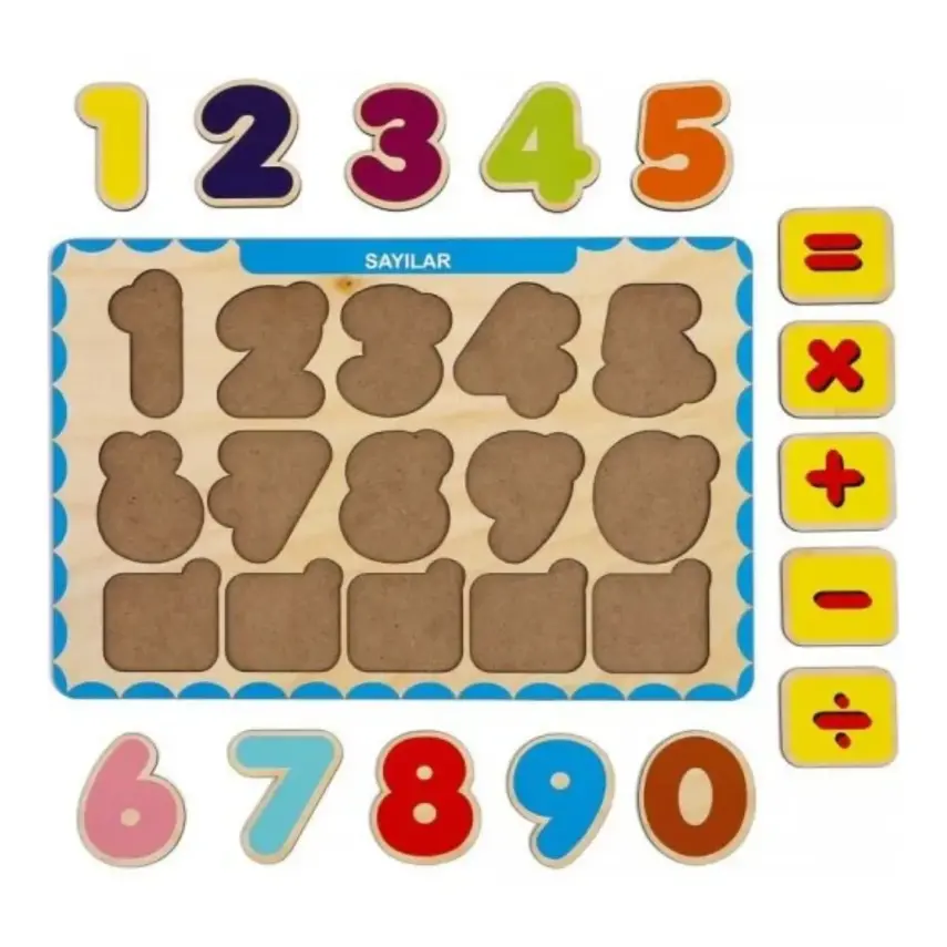 Ca Games Ahşap Tutmalı Puzzle Sayılar - 2
