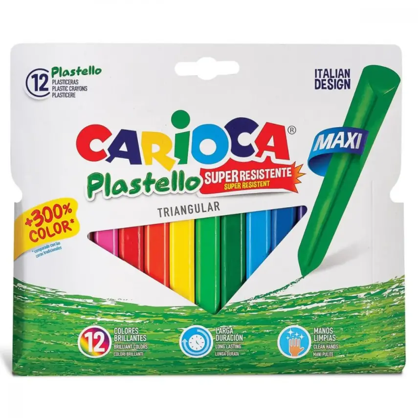 Carioca Jumbo Yıkanabilir Pastel Boya Kalemi 12li - 1
