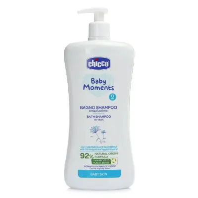 Chicco Baby Moments Doğal Göz Yakmayan Bebek Saç ve Vücut Şampuanı 750 ml - 18