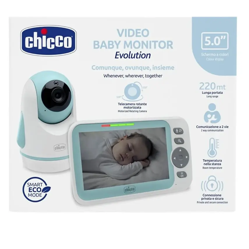 Chicco Baby Monitor Evolution Gece Görüşlü Çift Yönlü Bebek Kamerası 5 İnç - 9