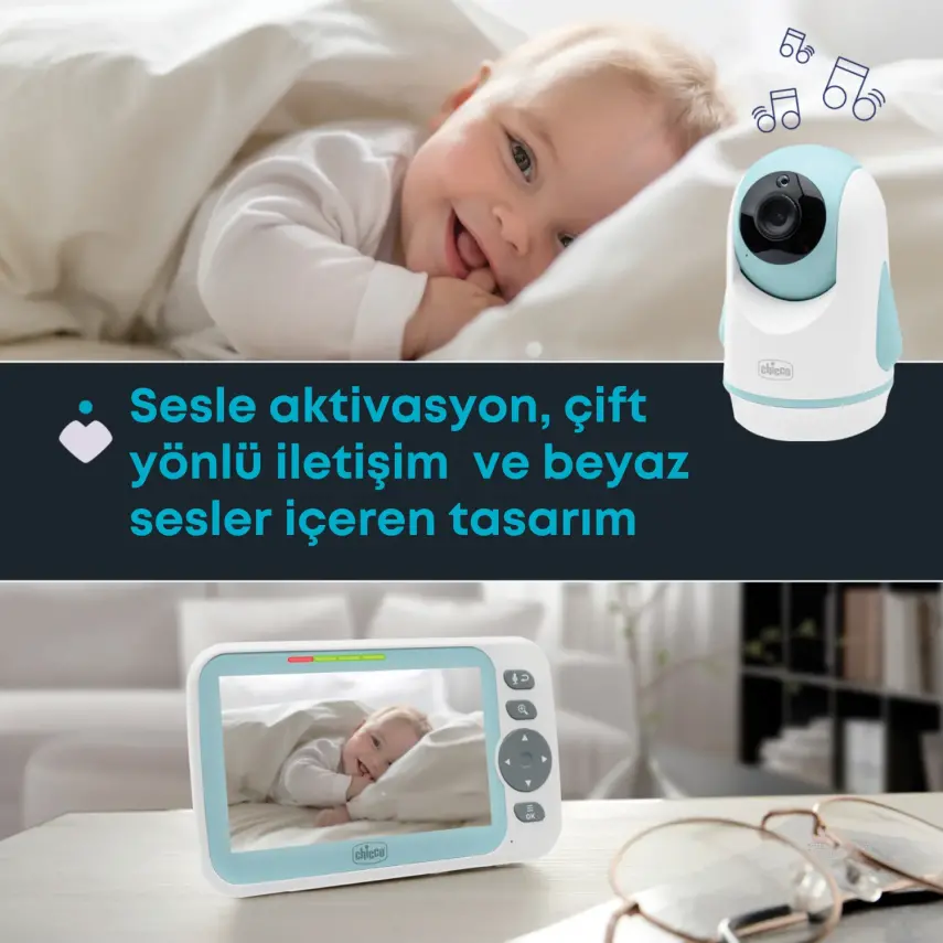 Chicco Baby Monitor Evolution Gece Görüşlü Çift Yönlü Bebek Kamerası 5 İnç - 12