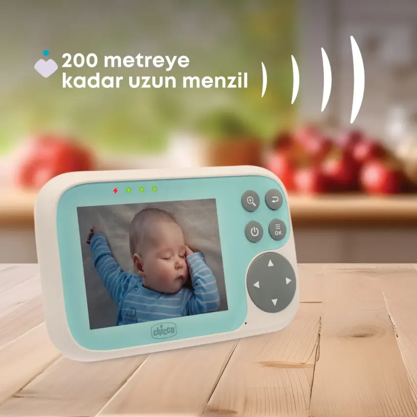 Chicco Baby Monitor Start Gece Görüşlü Ses Aktivasyonlu Bebek Kamerası 3,2 İnç - 6