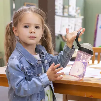 Chicco Çocuk Damlatmaz Su Matarası Pembe - 3