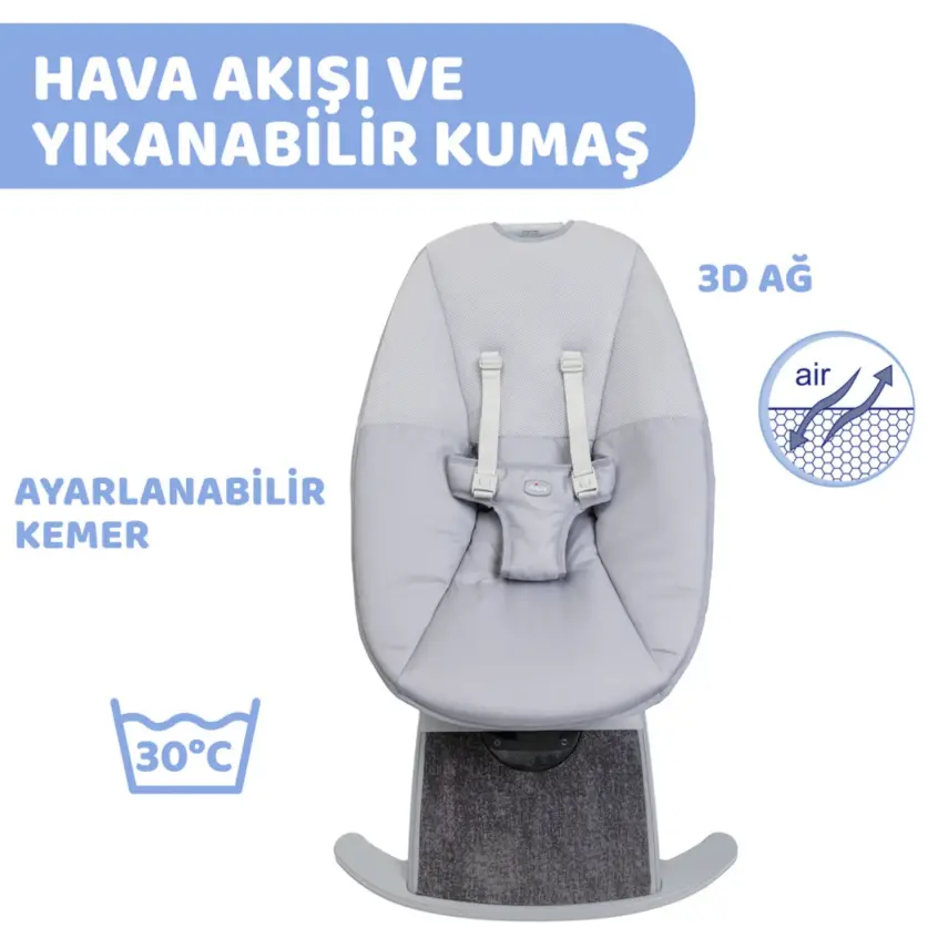 Chicco Comfy Elektrikli Ana Kucağı Silver Spring - 9