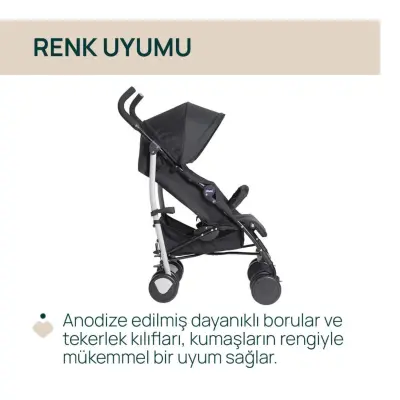 Chicco Echo Lite Kolay Katlanabilir Hafif Baston Bebek Arabası Ebony - 8