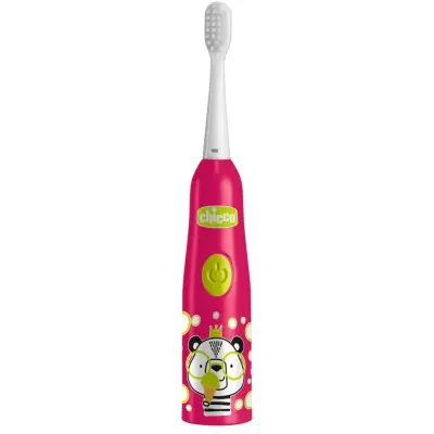 Chicco Elektrikli Diş Fırçası Panda Kırmızı 3-6 Yaş 