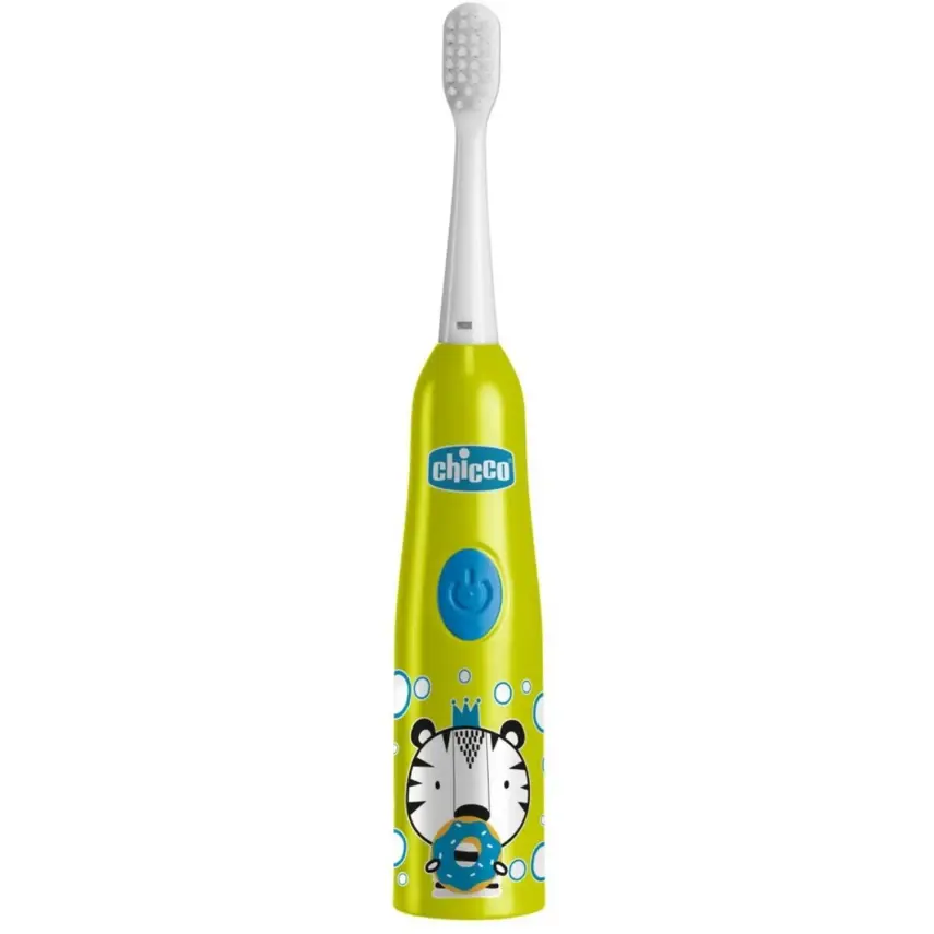 Chicco Elektrikli Diş Fırçası Tiger Yeşil 3-6 Yaş - 1