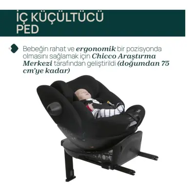 Chicco EverOne I-Size İsofixli Oto Koltuğu 0-36 Kg Black - 4
