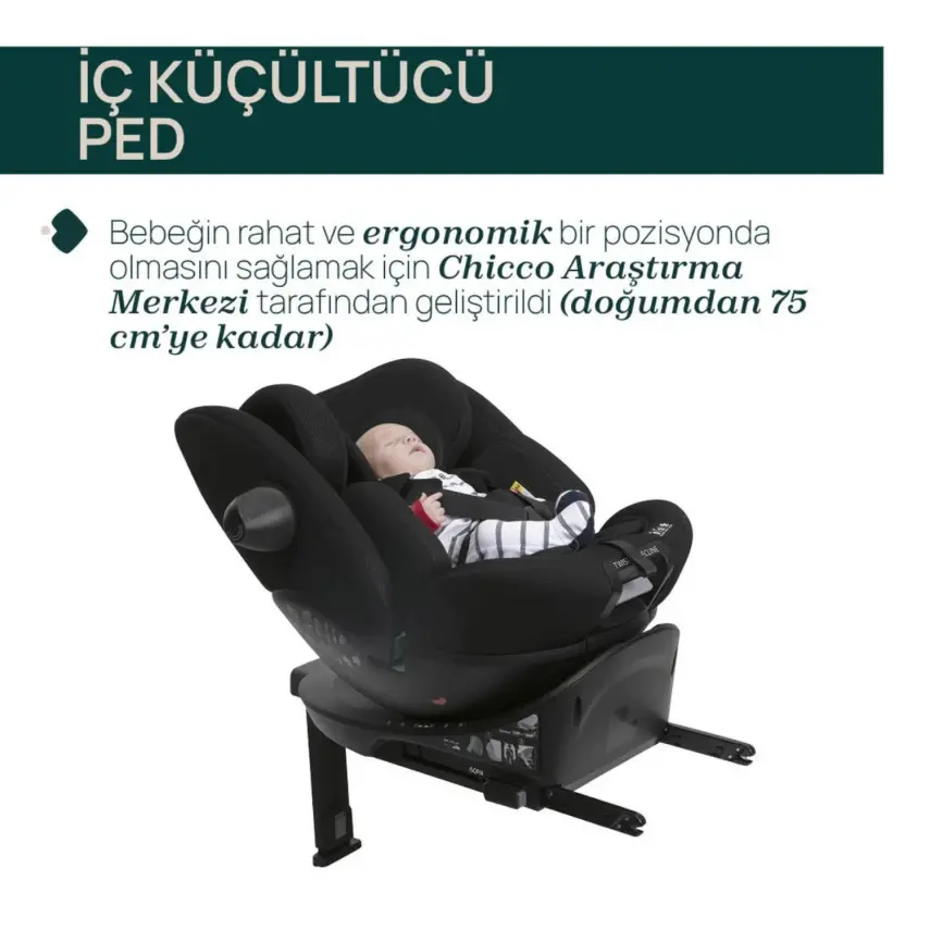 Chicco EverOne I-Size İsofixli Oto Koltuğu 0-36 Kg Black - 4