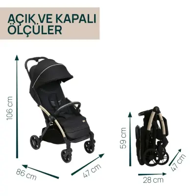 Chicco Goody Xplus Kabin Travel Sistem-Seyahat Sistem Bebek Arabası Black Re_Lux - 12