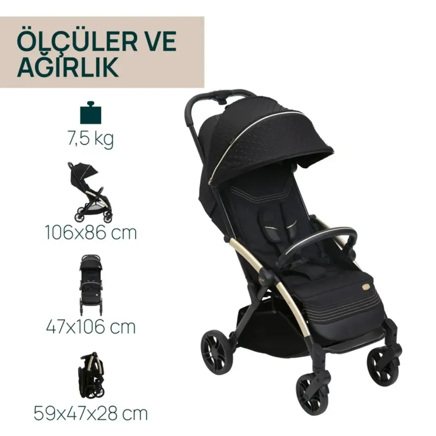 Chicco Goody Xplus Kabin Travel Sistem-Seyahat Sistem Bebek Arabası Black Re_Lux - 7