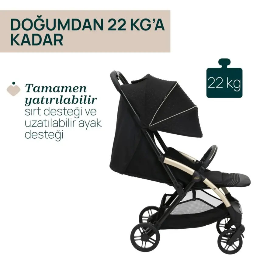 Chicco Goody Xplus Kabin Travel Sistem-Seyahat Sistem Bebek Arabası Black Re_Lux - 8