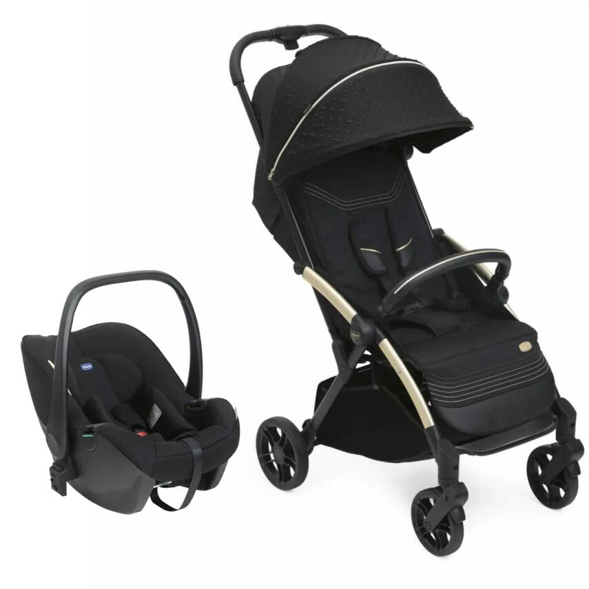 Chicco Goody Xplus Kabin Travel Sistem-Seyahat Sistem Bebek Arabası Black Re_Lux - 1