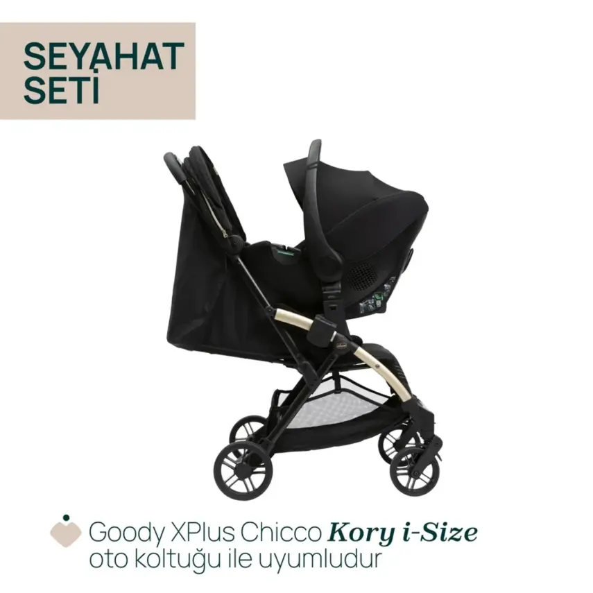 Chicco Goody Xplus Kabin Travel Sistem-Seyahat Sistem Bebek Arabası Dark Shadow - 17