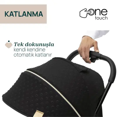 Chicco Goody Xplus Otomatik Katlanır Suya Dayanıklı Kabin Bebek Arabası Black Re_Lux - 3