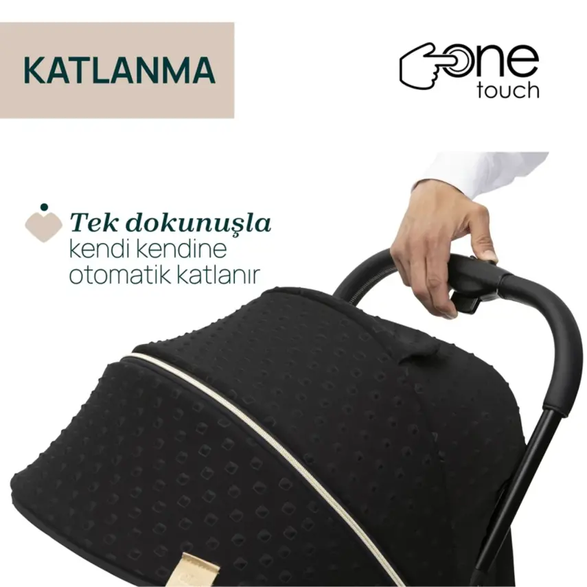 Chicco Goody Xplus Otomatik Katlanır Suya Dayanıklı Kabin Bebek Arabası Black Re_Lux - 3