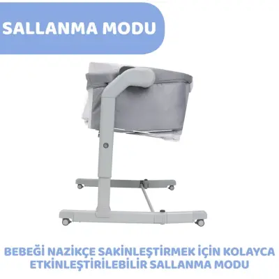 Chicco Next2Me Magic Evo Anne Yanı Beşik Grey Mist - 7
