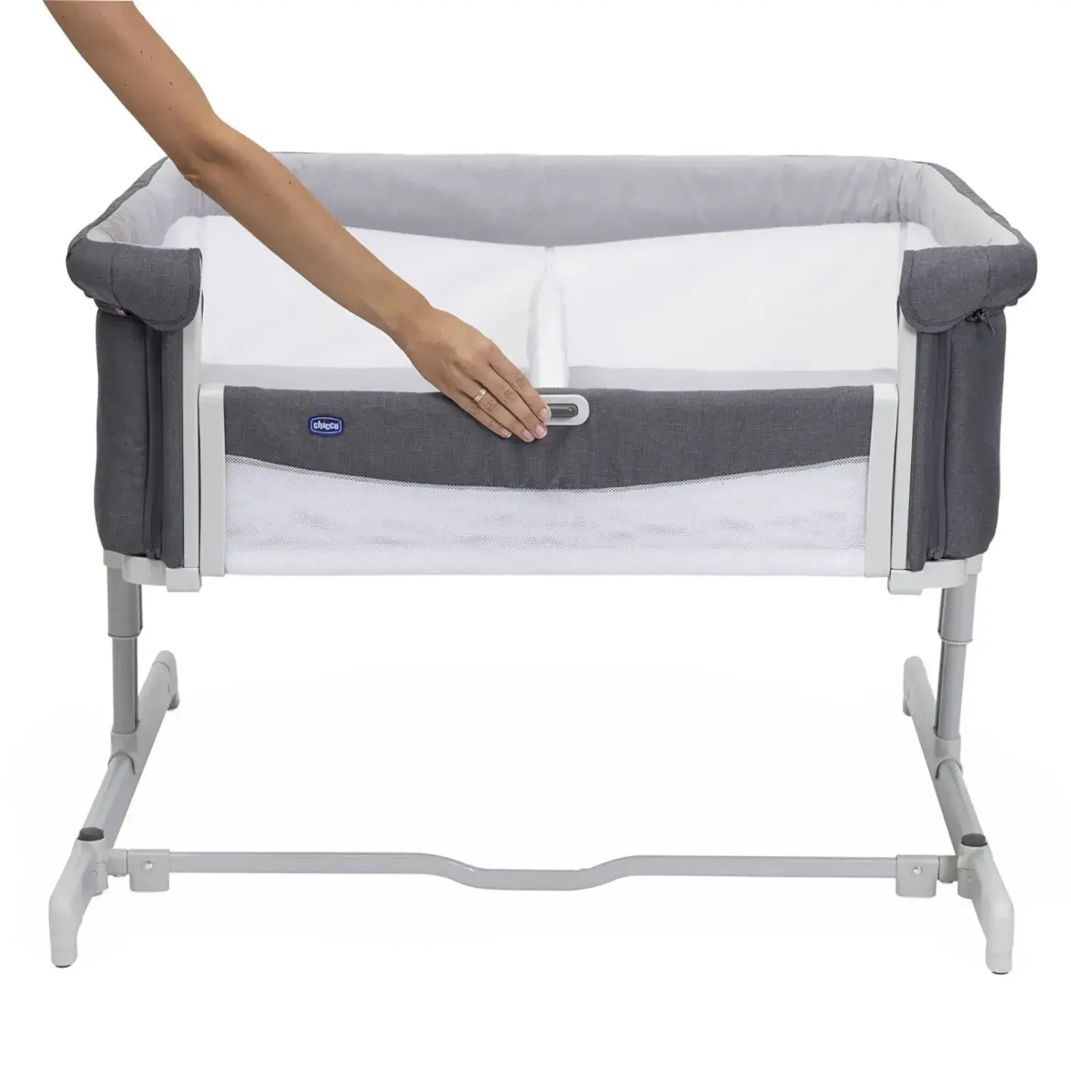 Chicco Next2Me Twin İkiz Anne Yanı Beşik Magnet Grey | Hızlı Kargo