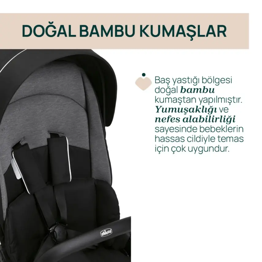 Chicco One4Ever Lounge Çift Yönlü Kolay Katlanabilen Kabin Bebek Arabası Black Beauty - 2