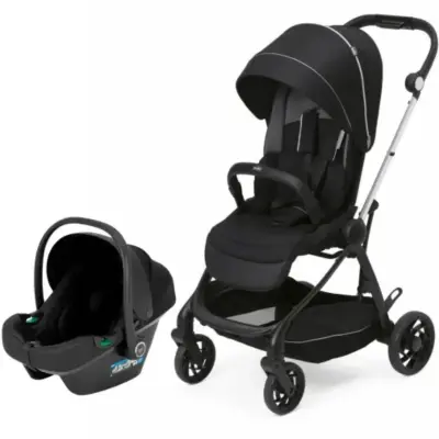 Chicco One4Ever Lounge Çift Yönlü Kolay Katlanabilen Travel Sistem-Seyahat Sistem Bebek Arabası Black Beauty - 2