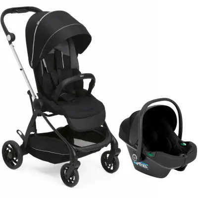 Chicco One4Ever Lounge Çift Yönlü Kolay Katlanabilen Travel Sistem-Seyahat Sistem Bebek Arabası Black Beauty