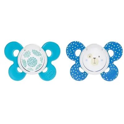 Chicco Physio Comfort Silikon Emzik 2li 6+ Ay Erkek (1)