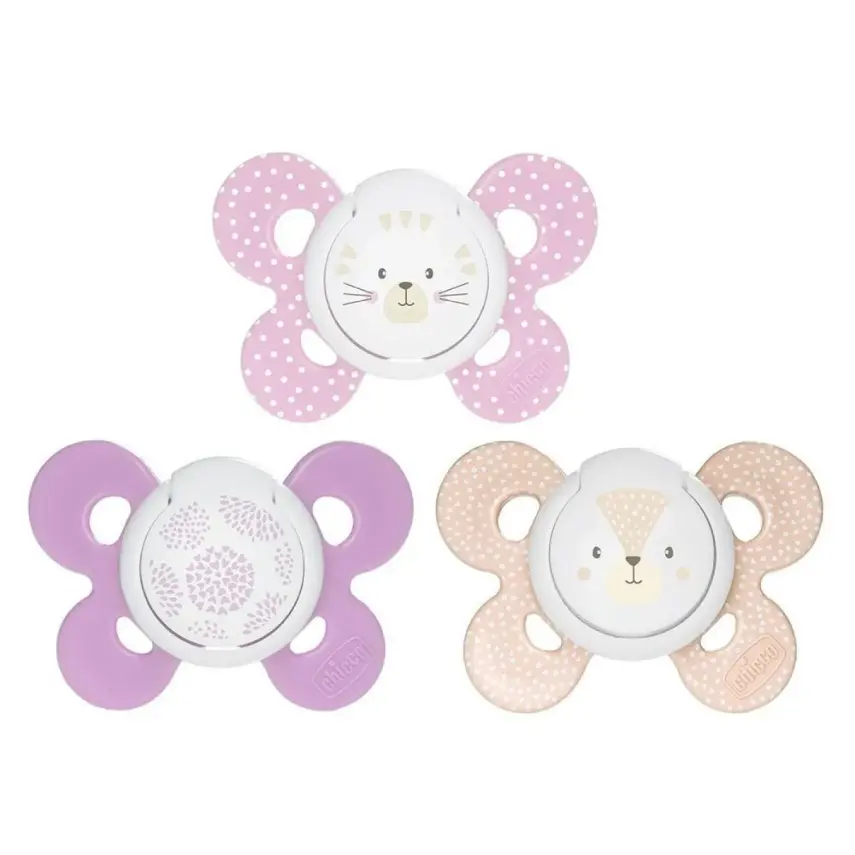 Chicco Physio Comfort Silikon Emzik 2li 6+ Ay Kız - 1