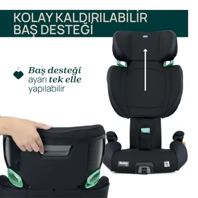 Chicco Quizy I-Size Oto Koltuğu 15-36 Kg Black - 17
