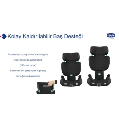 Chicco Quizy I-Size Oto Koltuğu 15-36 Kg Black - 2