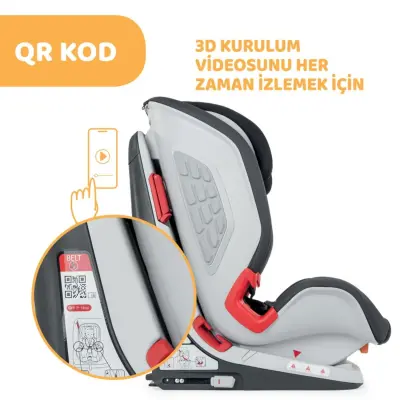 Chicco Youniverse Fix Oto Koltuğu 9-36 Kg Jet Black - 8