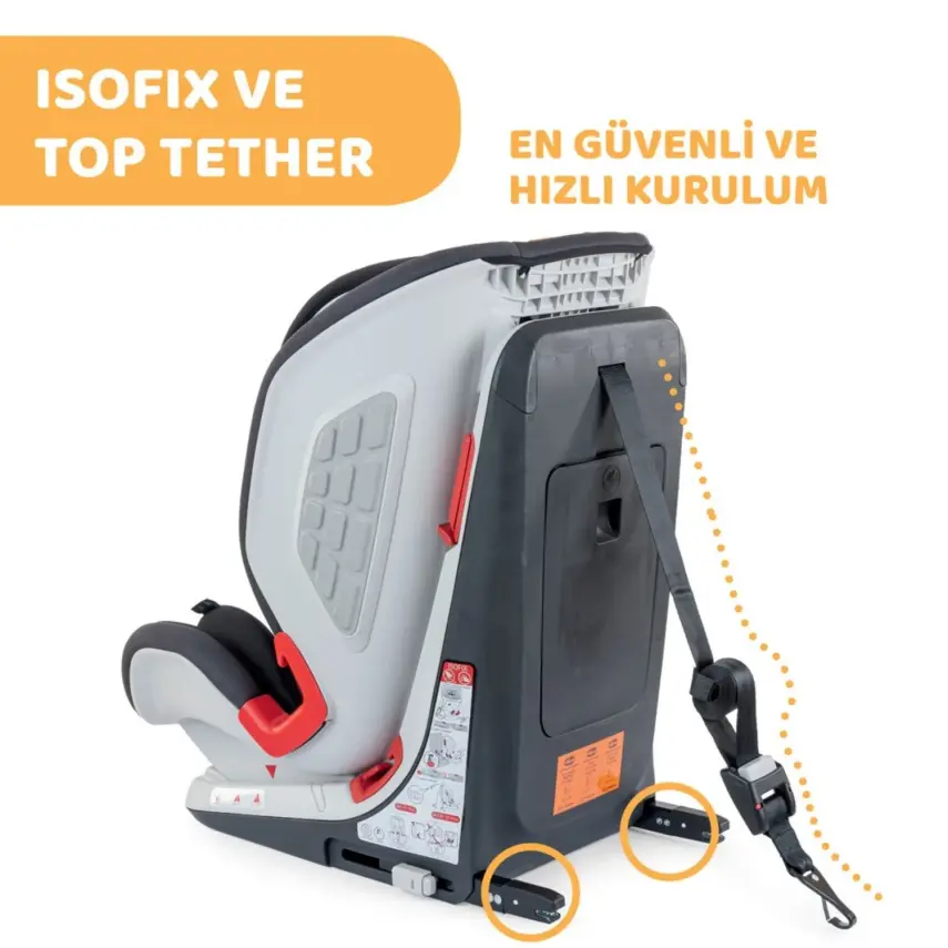 Chicco Youniverse Fix Oto Koltuğu 9-36 Kg Jet Black - 10