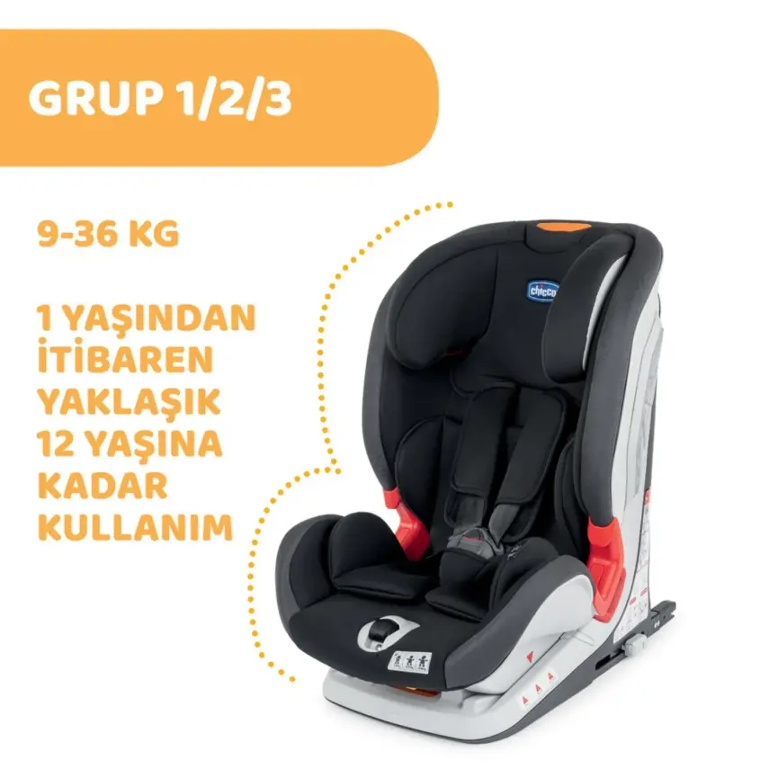 Chicco Youniverse Fix Oto Koltuğu 9-36 Kg Jet Black - 9