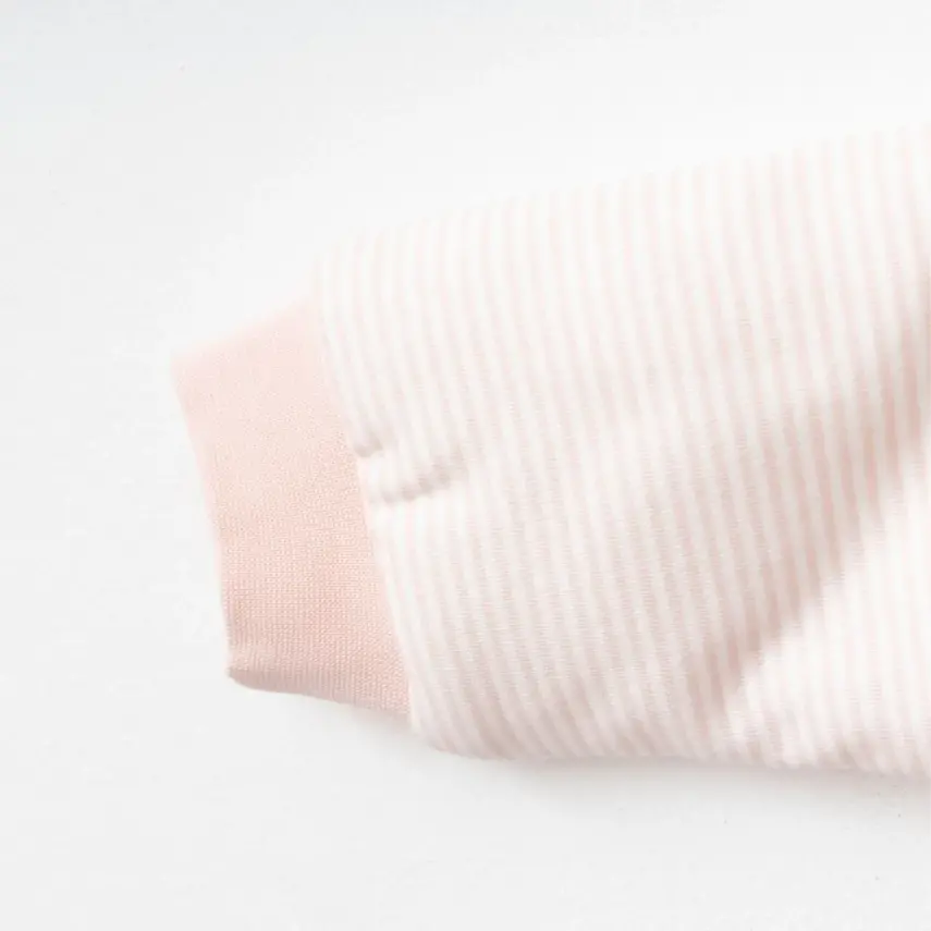 Ciccim Baby Fermuarlı Uzun Kollu Kışlık Bebek Çocuk  Uyku Tulumu Çizgili Pembe 2,5 Tog - 19