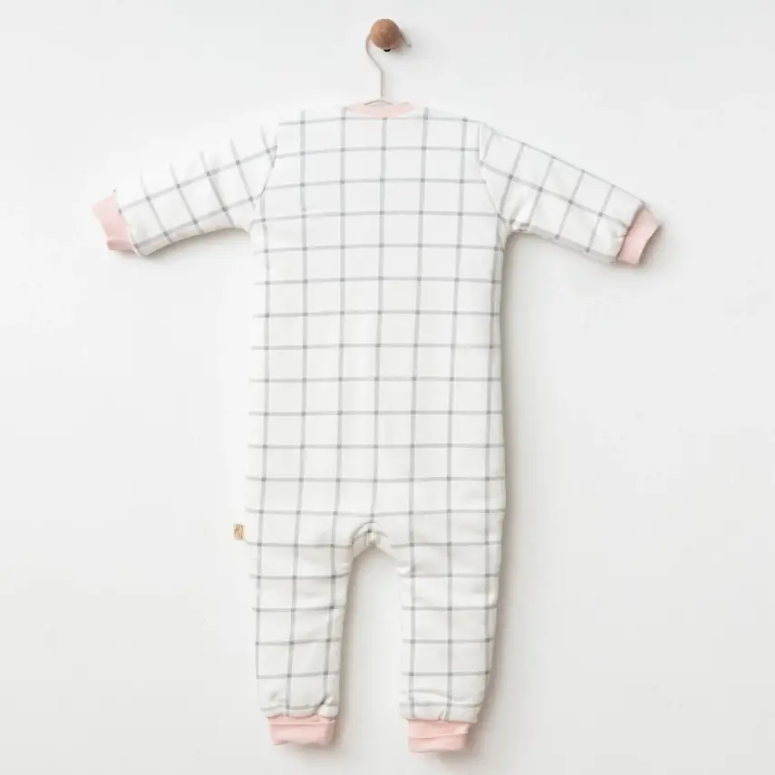 Ciccim Baby Fermuarlı Uzun Kollu Kışlık Bebek Çocuk Uyku Tulumu Ekose Gri 2,5 Tog - 18