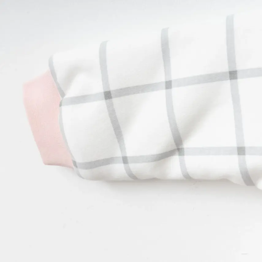 Ciccim Baby Fermuarlı Uzun Kollu Kışlık Bebek Çocuk Uyku Tulumu Ekose Gri 2,5 Tog - 15