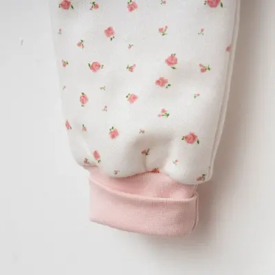 Ciccim Baby Fermuarlı Uzun Kollu Kışlık Bebek Çocuk Uyku Tulumu Kanaviçe Pembe 2,5 Tog - 15