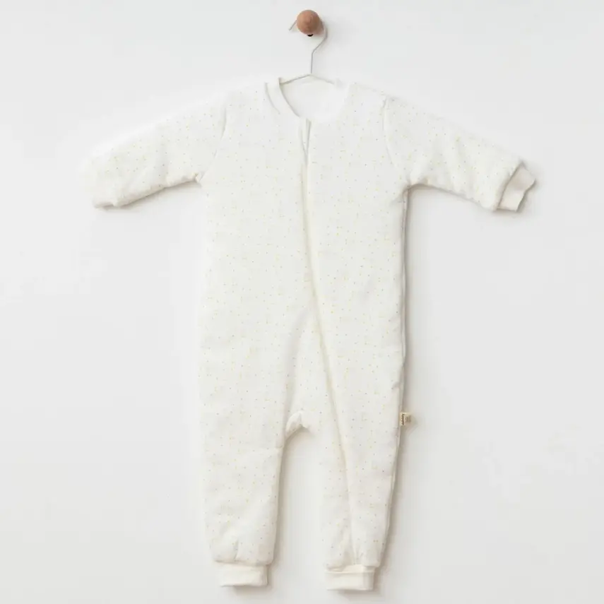 Ciccim Baby Fermuarlı Uzun Kollu Kışlık Bebek Çocuk Uyku Tulumu Penguen Sarı 2,5 Tog - 6