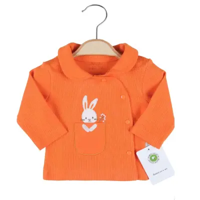 Ciccim Baby Kız 2li Takım Bebe Yaka Çiçekli Tavşan Turuncu - 2