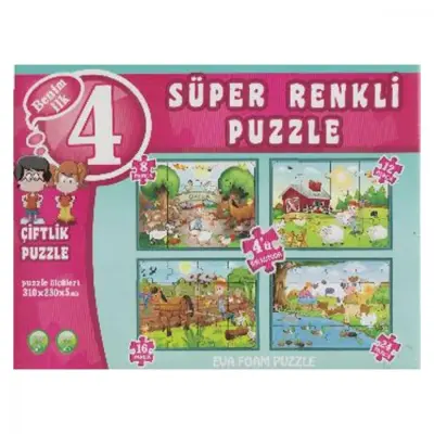 Çiftlik Süper Renkli Puzzle (1)