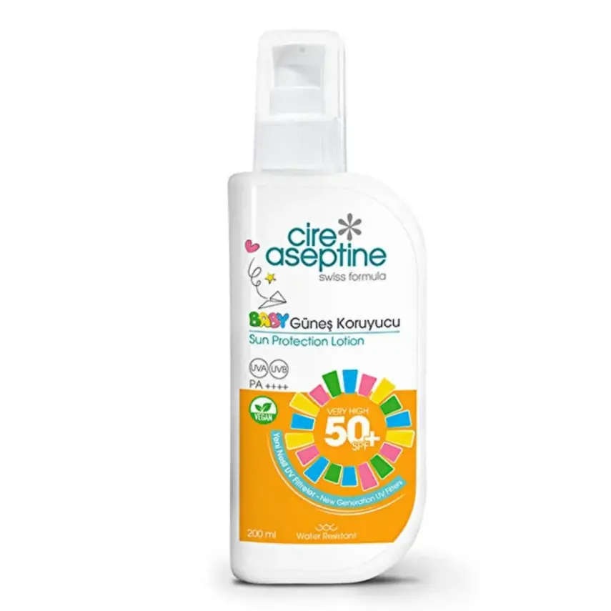 Cire Aseptine Bebek Güneş Koruyucu 50 SPF 200 ml Yeni Nesil Filtre - 1