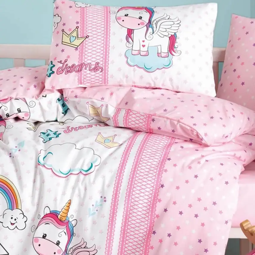 Cottonbox Bebek Nevresim Takımı Unicorn Pembe - 2