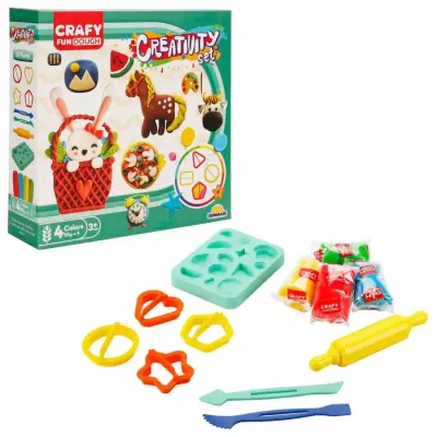 Crafy 12’li Oyun Hamuru Kalıp Seti – Yaratıcılık - 1