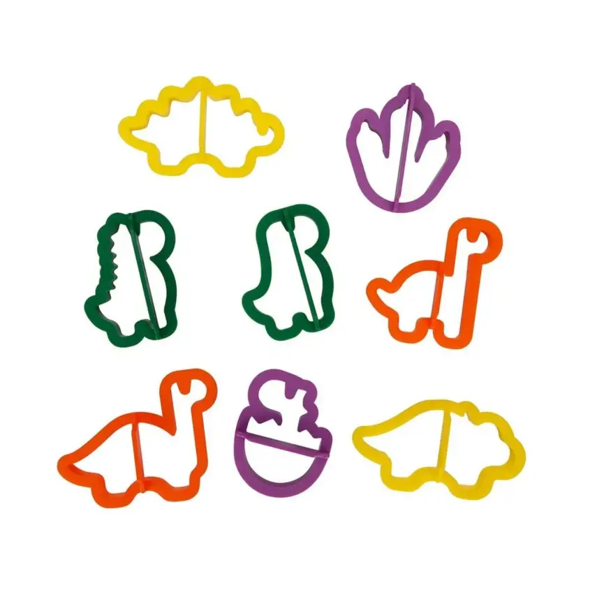 Crafy 8’li Oyun Hamuru Kalıp Seti  Dinozorlar - 1