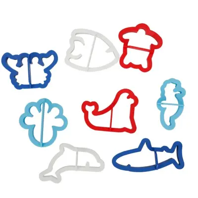 Crafy Oyun Hamur Kalıbı Deniz Hayvanları 8 Parça Kartela