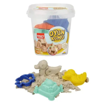 Crafy Oyun Kumu Seti Naturel 350 g