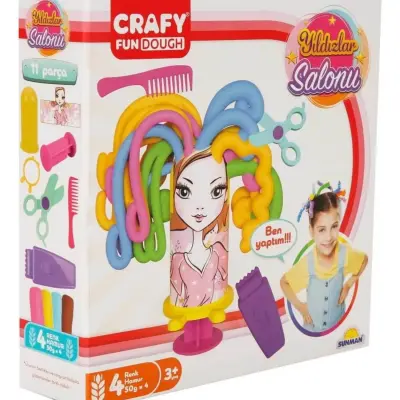 Crafy Yıldızlar Salonu Oyun Hamur Seti 200 g 11 Parça - 1
