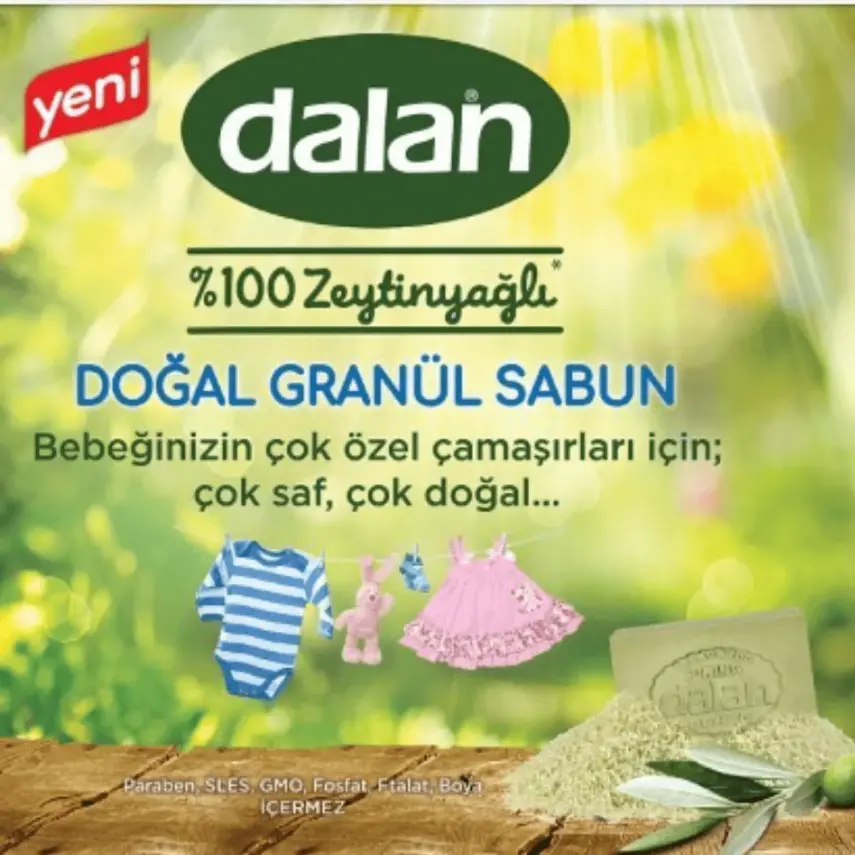 Dalan Doğal Granül Sabun Zeytinyağlı 1000 gr x 3 Adet - 2