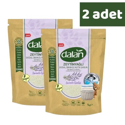Dalan Doğal Granül Sabun Zeytinyağlı Lavanta Esintisi 1000 gr x 2 Adet 