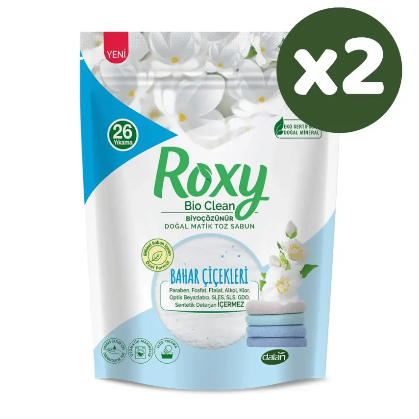 Dalan Roxy Matik Toz Sabun Bahar Çiçekleri 800 gr x 2 Adet - 2