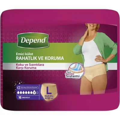Depend Emici Külot Eko Paket Büyük Boy Kadın 16'lı - 2